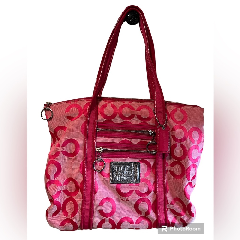 Coach Poppy Glam Pink Tote